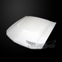 Ford Mustang 2005-2009 Type-SBY Style Functional Heat Extraction Hood - Front 1/4 View