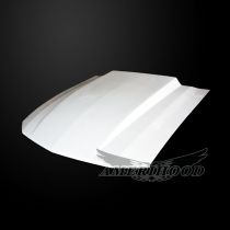 Ford Mustang 2005-2009 Type-Cowl Style(3 Inch) Functional Heat Extraction Hood - Front View