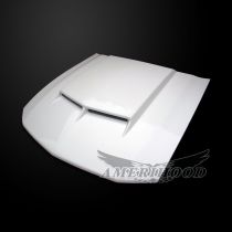 Ford Mustang 2005-2009 Type-C Style Functional Ram Air Hood - Front 1/4 View